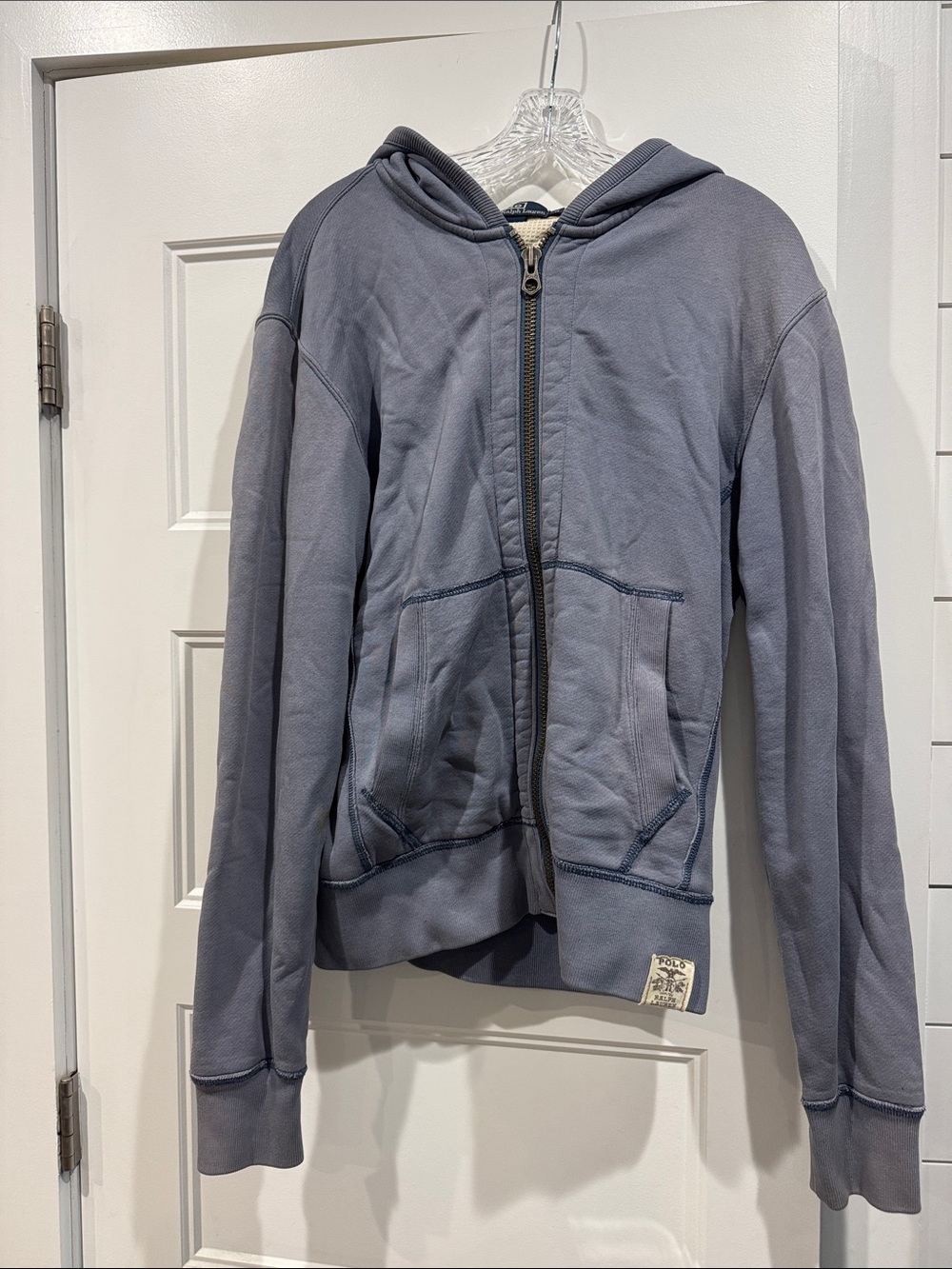 Ralph Lauren Men's Slate Blue Zip-Up Hoodie